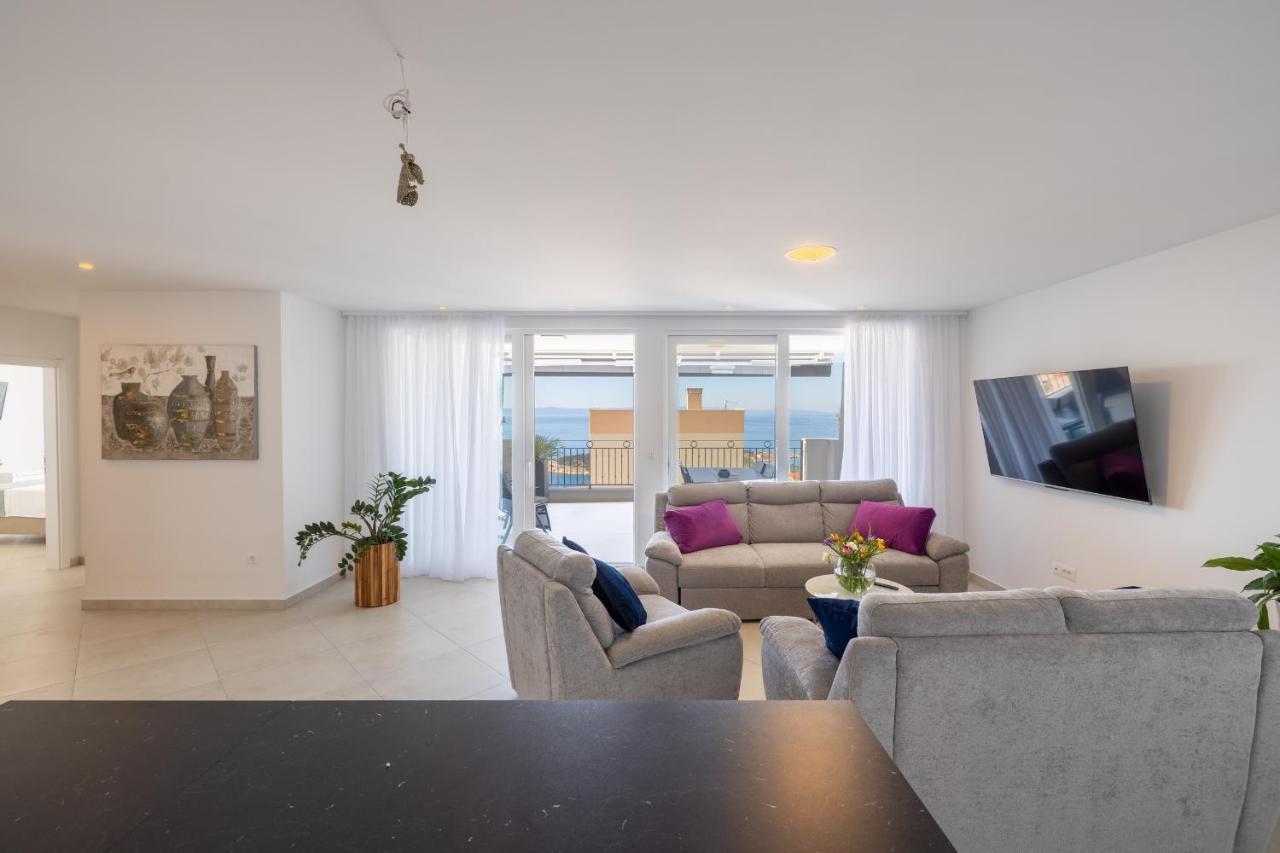 מאקרסקה Villa Smaragd - Lapis - Luxury Apartment With Shared Pool מראה חיצוני תמונה